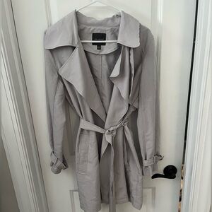 The Limited Light Gray Women's Trench Coat